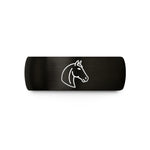 stylish jewelry present set – black tungsten quarter horse wedding band