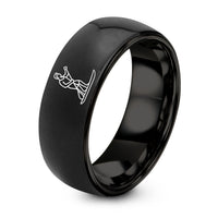Jewelry for Women Wedding Rings – black tungsten sup paddler ring