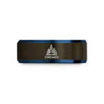 personalized jewelry for her – gunmetal & blue tungsten chicago wedding band