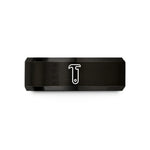 custom engraved ring her – black tungsten pocket prybar wedding band