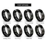 font options for inside engraving on black & grey jormungandr rings