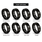 font options for inside engraving on black key lime pie rings
