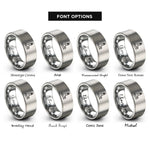 font options for inside engraving on gray key west lighthouse rings