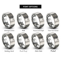 font options for inside engraving on grey kilauea lighthouse rings