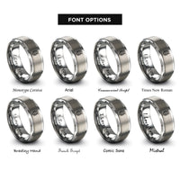 font options for inside engraving on grey king paimon rings
