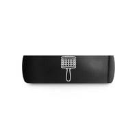best presents for ladies – black tungsten cabasa wedding band