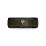 thoughtful presents for women – gunmetal & black tungsten cabasa wedding band