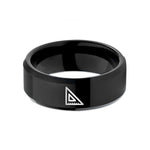 birthday present ideas – black tungsten engineers square wedding band