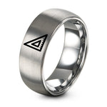 Ladies Gifts for Birthday – silver tungsten engineers square ring