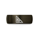 custom birthday rings – gunmetal & black tungsten engineers square wedding band