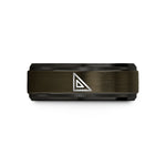 birthday present ideas – gunmetal & black tungsten engineers square wedding band