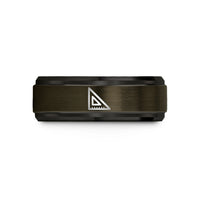 birthday present ideas – gunmetal & black tungsten engineers square wedding band