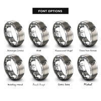font options for inside engraving on grey lady justice scales rings