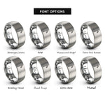 font options for inside engraving on grey laguz rings