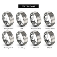 font options for inside engraving on grey laguz rings
