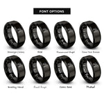 font options for inside engraving on black lamb cuts diagram rings