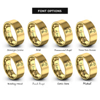 font options for inside engraving on gold lamb rings