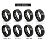font options for inside engraving on black leviathan rings