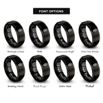 font options for inside engraving on black light bulb gear rings