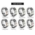 font options for inside engraving on gray light cloud rings