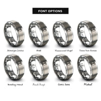 font options for inside engraving on grey lighthouse stamp rings