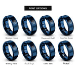 font options for inside engraving on blue logic analyzer rings