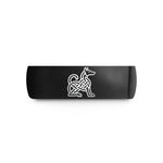 unique presents for him – black tungsten celtic hound knot wedding band