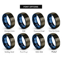 font options for inside engraving on gunmetal & blue magnetic stirrer rings