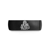 personalized wedding party presents – black tungsten lady justice scales wedding band