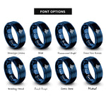 font options for inside engraving on blue manhattan bridge rings