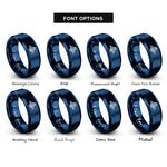 font options for inside engraving on blue manhattan bridge rings