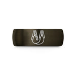 tungsten ring for couples – gunmetal & black tungsten jumper cables wedding band