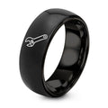 Adjustable Wrench – Tungsten Wedding Band, 8 mm, Black Comfort-Fit Unisex