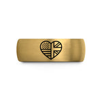 matching jewelry for friends – gold & gray tungsten usa uk wedding band