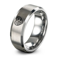 matching jewelry for friends – silver tungsten usa uk ring