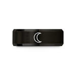 tungsten bands for men – black tungsten last quarter wedding band
