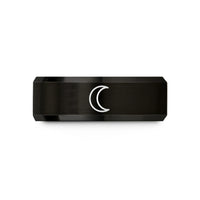 tungsten bands for men – black tungsten last quarter wedding band