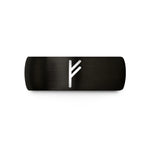 couples matching ring set – black tungsten fehu wedding band