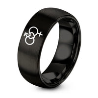 swatch color sample for Gender Symbols ring style 03
