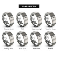 font options for inside engraving on silver meat thermometer probe rings