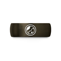 best presents for him – gunmetal & blue tungsten pluto wedding band