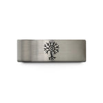 unique tungsten ring him – blue & silver tungsten neuron cell wedding band