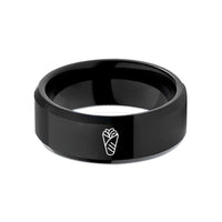 engraved tungsten ring him – black tungsten shawarma wrap wedding band