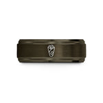 comfort fit tungsten band – gunmetal & rose gold tungsten shawarma wrap wedding band