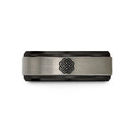 best presents for him – black & gray tungsten endless knot celtic wedding band
