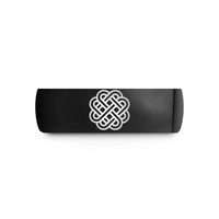 cool presents for guys – black tungsten endless knot celtic wedding band
