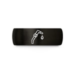 mens laser engraved rings – black tungsten cutting torch wedding band