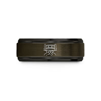 men's comfort fit ring – gunmetal & black tungsten bridge creek wedding band