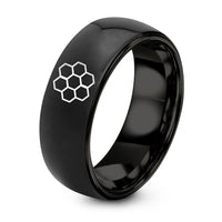 swatch color sample for Honeycomb Hex Pattern ring style 01
