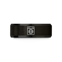 tungsten carbide ring him – black tungsten washer wedding band